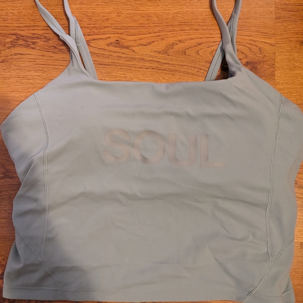 Soul cycle strappy nulu shelf tank